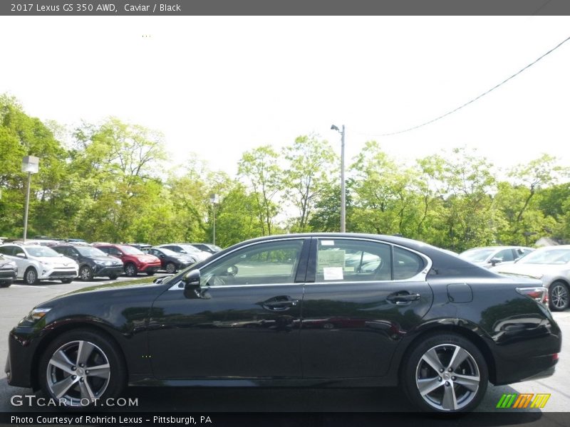 Caviar / Black 2017 Lexus GS 350 AWD