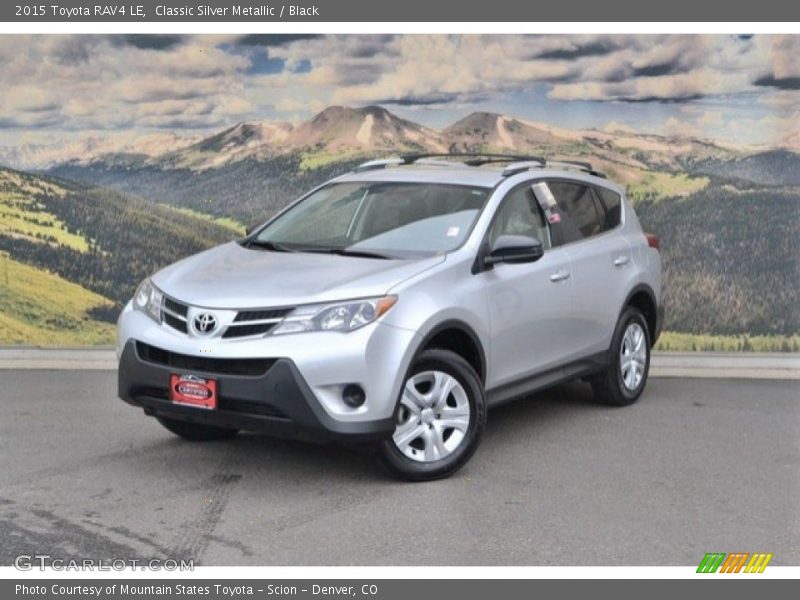 Classic Silver Metallic / Black 2015 Toyota RAV4 LE