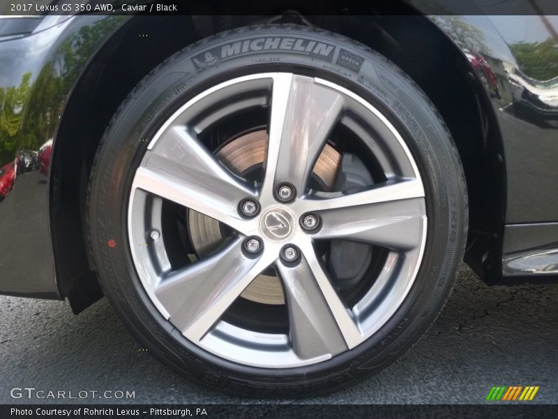Caviar / Black 2017 Lexus GS 350 AWD