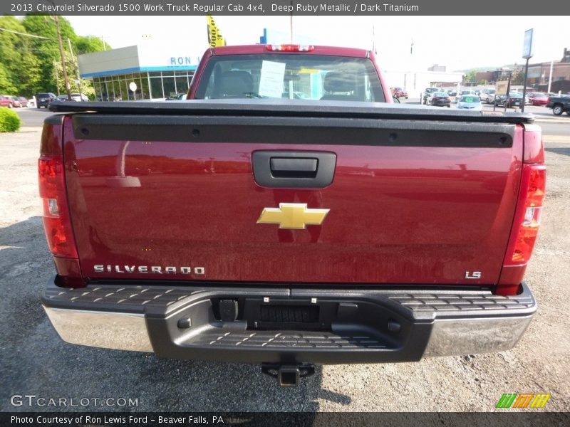 Deep Ruby Metallic / Dark Titanium 2013 Chevrolet Silverado 1500 Work Truck Regular Cab 4x4