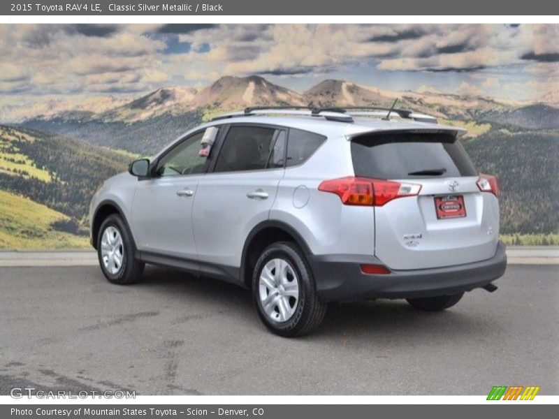 Classic Silver Metallic / Black 2015 Toyota RAV4 LE