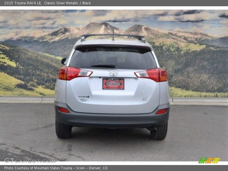 Classic Silver Metallic / Black 2015 Toyota RAV4 LE