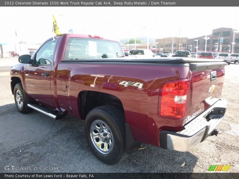 Deep Ruby Metallic / Dark Titanium 2013 Chevrolet Silverado 1500 Work Truck Regular Cab 4x4