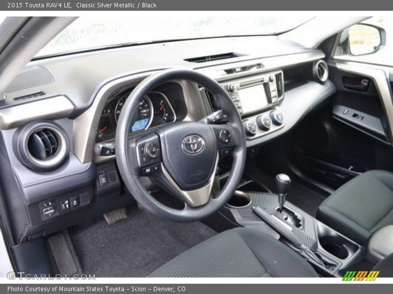 Classic Silver Metallic / Black 2015 Toyota RAV4 LE