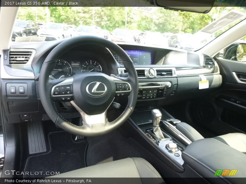Caviar / Black 2017 Lexus GS 350 AWD