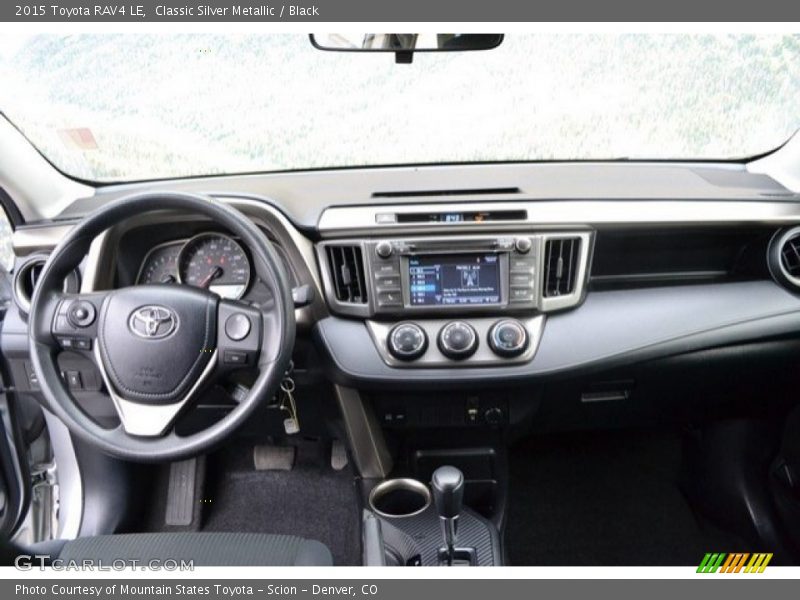 Classic Silver Metallic / Black 2015 Toyota RAV4 LE
