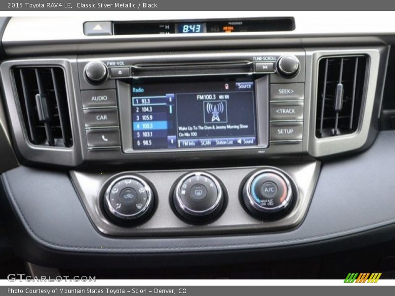 Classic Silver Metallic / Black 2015 Toyota RAV4 LE