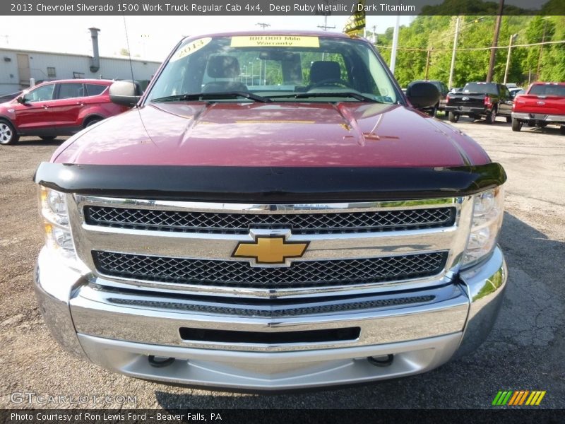 Deep Ruby Metallic / Dark Titanium 2013 Chevrolet Silverado 1500 Work Truck Regular Cab 4x4