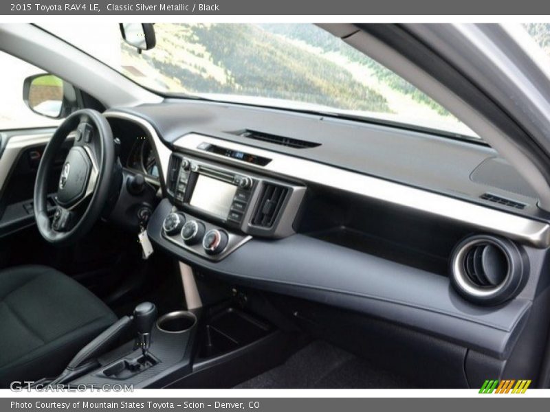 Classic Silver Metallic / Black 2015 Toyota RAV4 LE