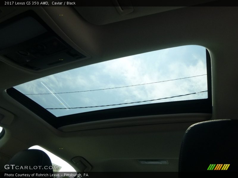 Caviar / Black 2017 Lexus GS 350 AWD