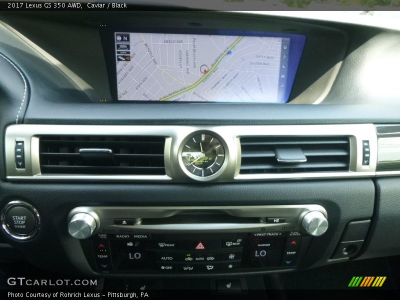 Caviar / Black 2017 Lexus GS 350 AWD