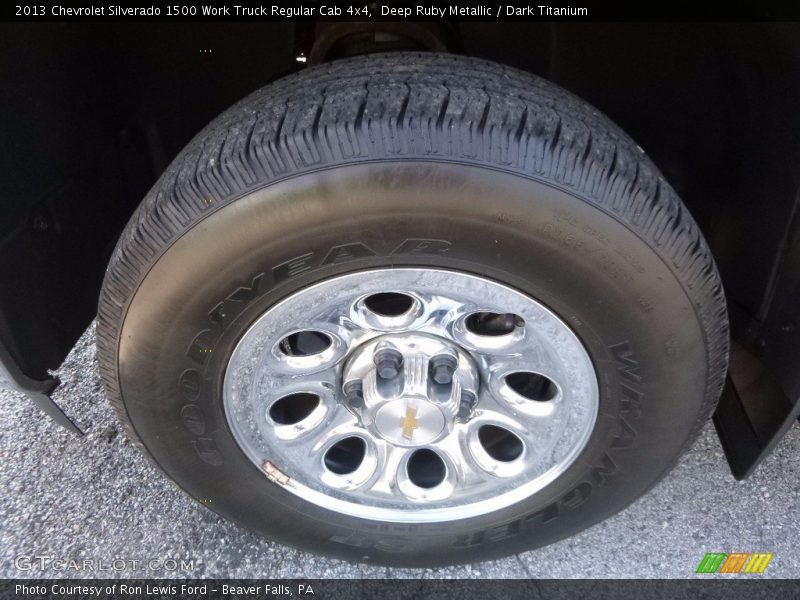 Deep Ruby Metallic / Dark Titanium 2013 Chevrolet Silverado 1500 Work Truck Regular Cab 4x4