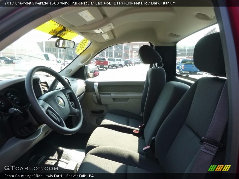 Deep Ruby Metallic / Dark Titanium 2013 Chevrolet Silverado 1500 Work Truck Regular Cab 4x4