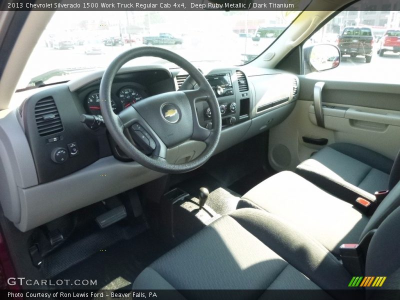 Deep Ruby Metallic / Dark Titanium 2013 Chevrolet Silverado 1500 Work Truck Regular Cab 4x4