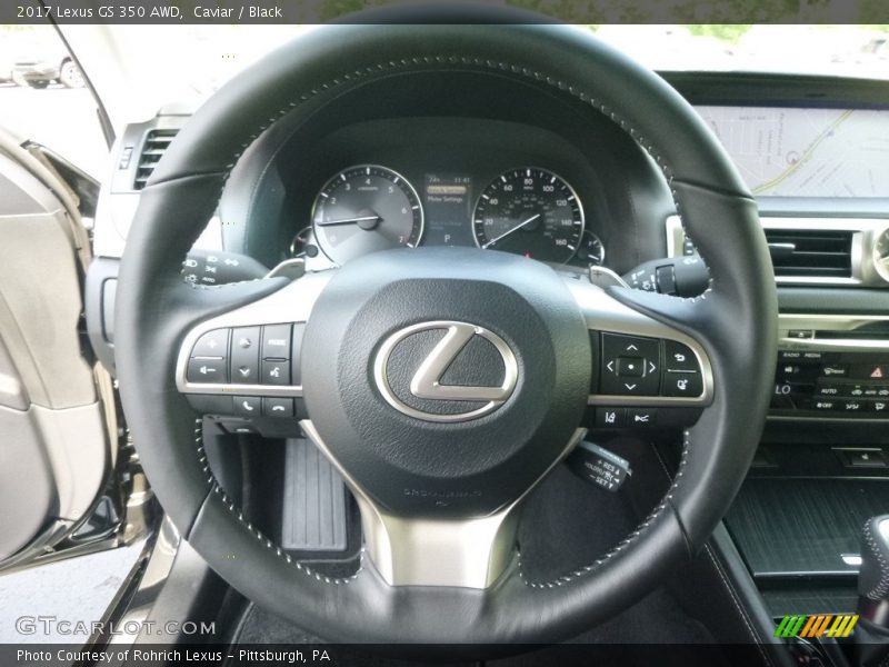 Caviar / Black 2017 Lexus GS 350 AWD