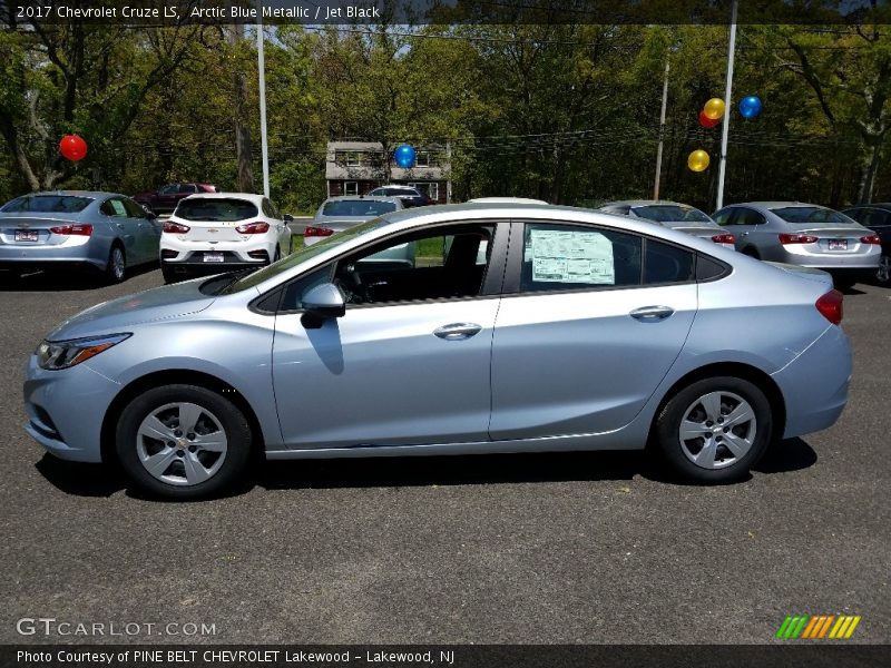 Arctic Blue Metallic / Jet Black 2017 Chevrolet Cruze LS