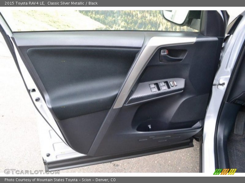 Classic Silver Metallic / Black 2015 Toyota RAV4 LE