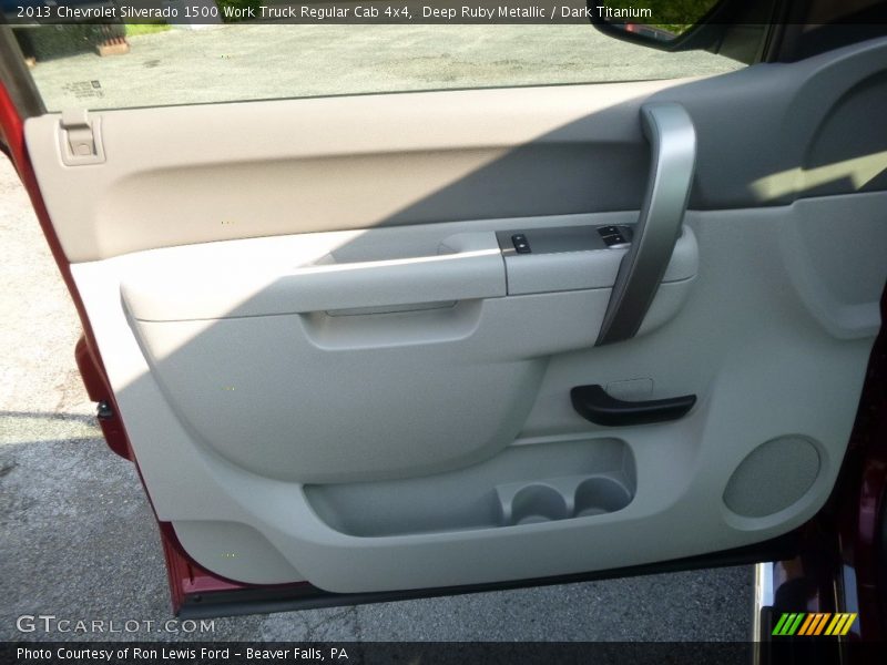 Deep Ruby Metallic / Dark Titanium 2013 Chevrolet Silverado 1500 Work Truck Regular Cab 4x4