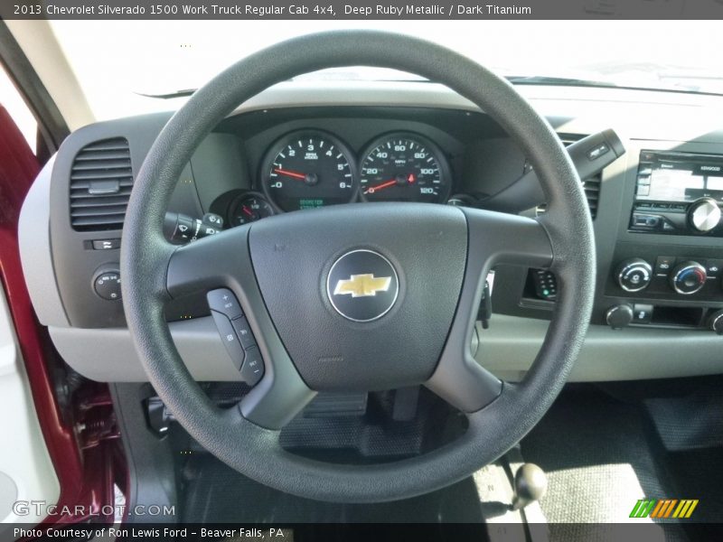 Deep Ruby Metallic / Dark Titanium 2013 Chevrolet Silverado 1500 Work Truck Regular Cab 4x4
