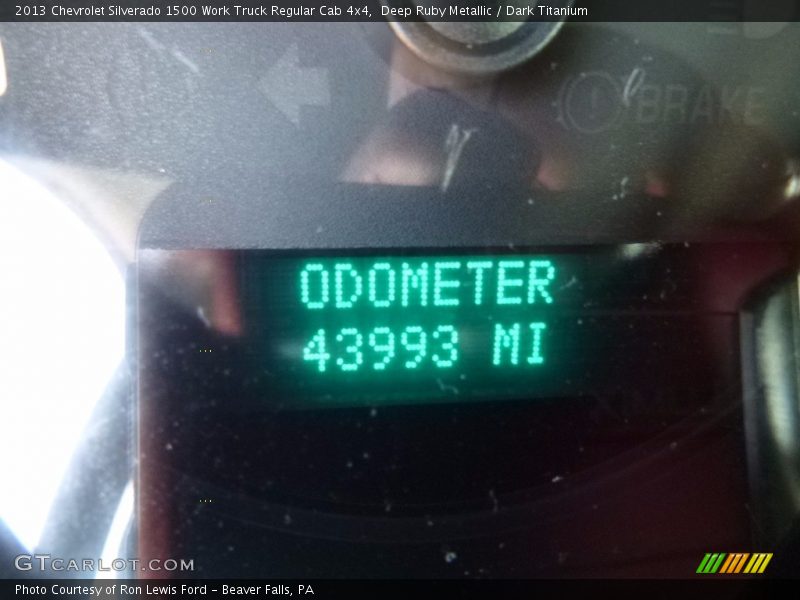 Deep Ruby Metallic / Dark Titanium 2013 Chevrolet Silverado 1500 Work Truck Regular Cab 4x4