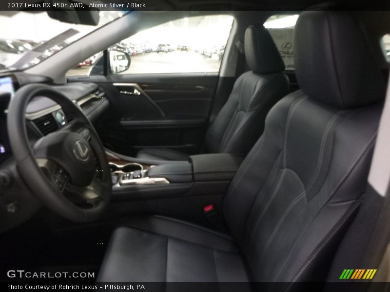 Atomic Silver / Black 2017 Lexus RX 450h AWD