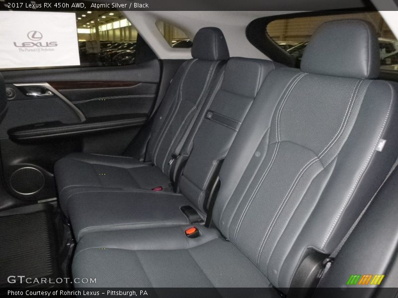 Atomic Silver / Black 2017 Lexus RX 450h AWD