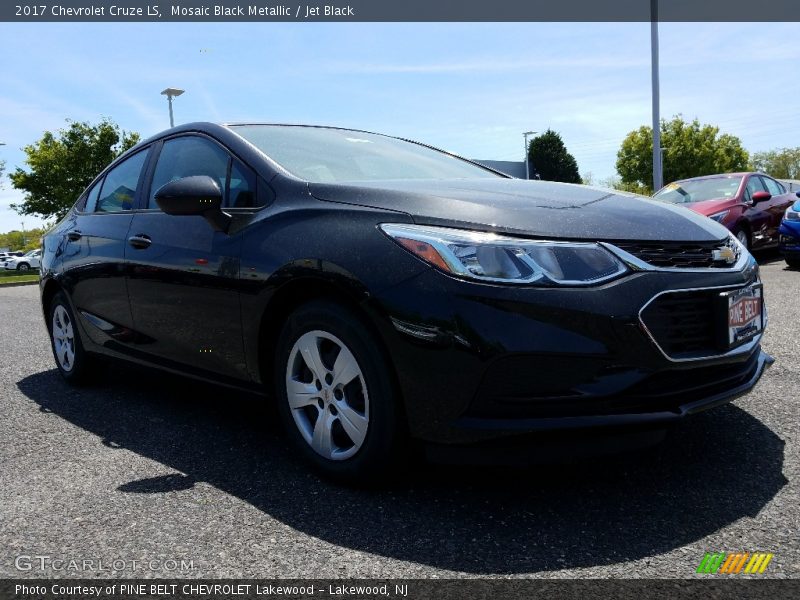 Mosaic Black Metallic / Jet Black 2017 Chevrolet Cruze LS