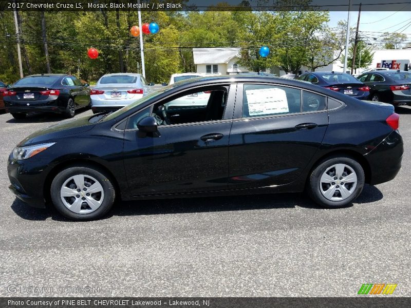 Mosaic Black Metallic / Jet Black 2017 Chevrolet Cruze LS