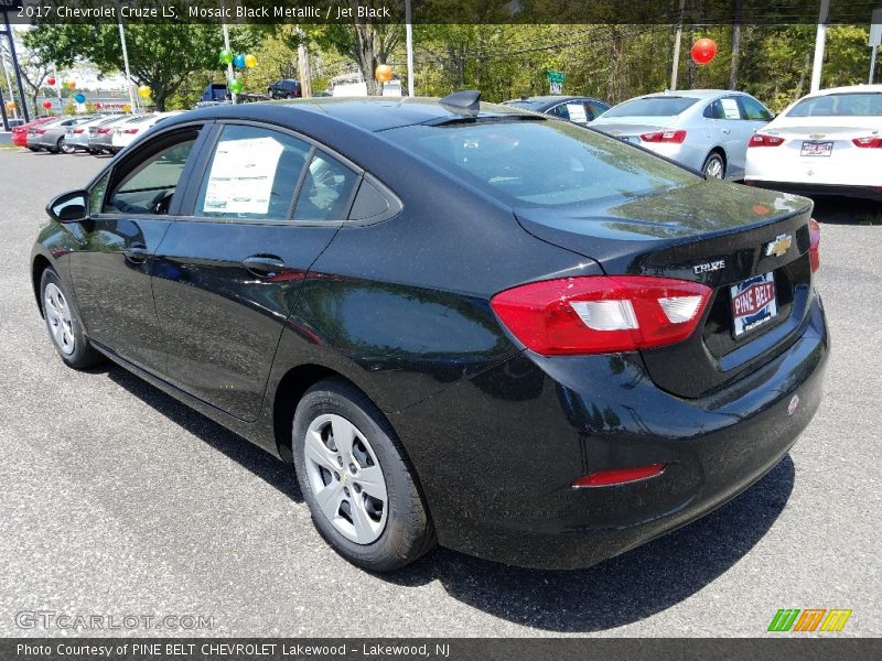 Mosaic Black Metallic / Jet Black 2017 Chevrolet Cruze LS