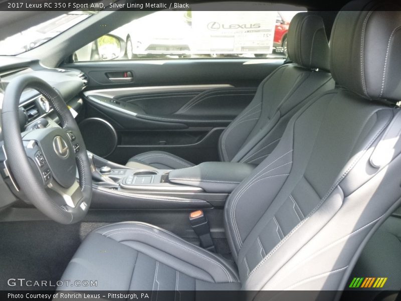 Front Seat of 2017 RC 350 F Sport AWD