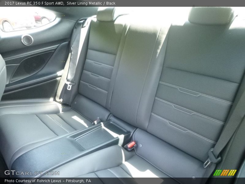 Rear Seat of 2017 RC 350 F Sport AWD