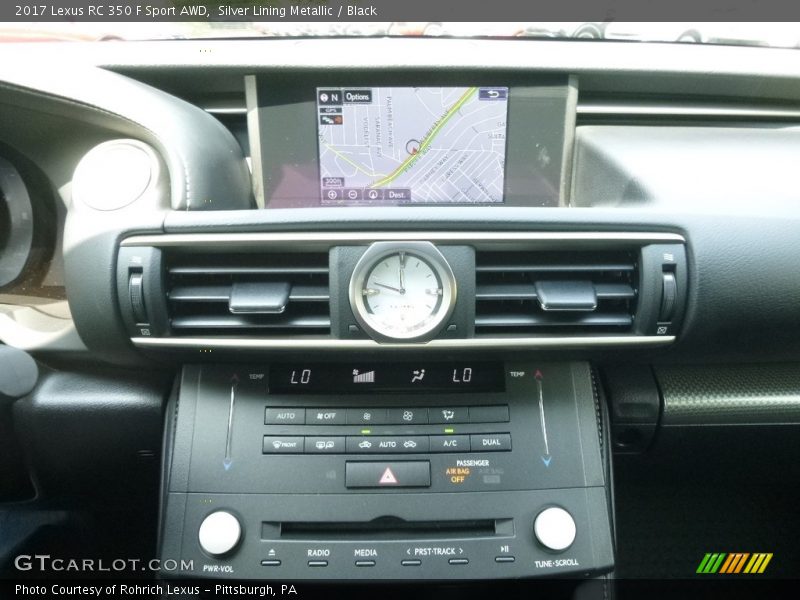 Controls of 2017 RC 350 F Sport AWD