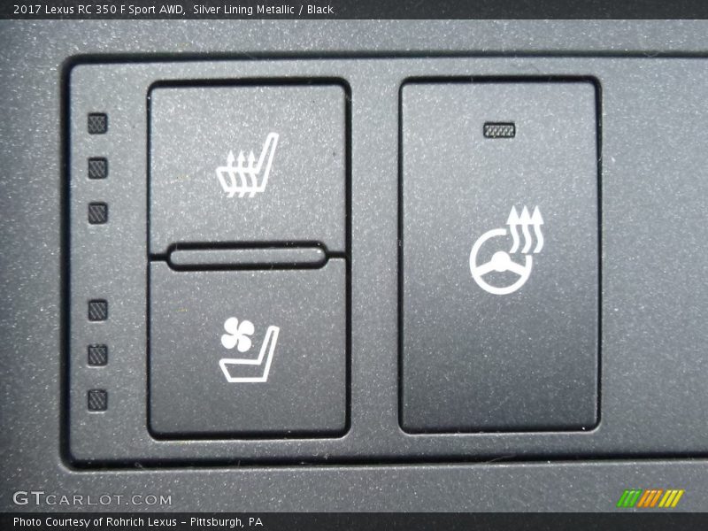 Controls of 2017 RC 350 F Sport AWD
