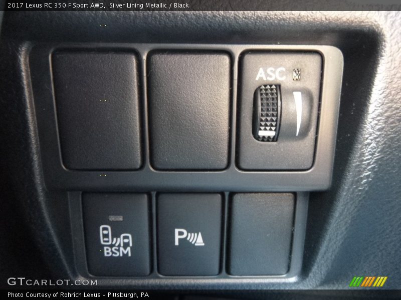 Controls of 2017 RC 350 F Sport AWD