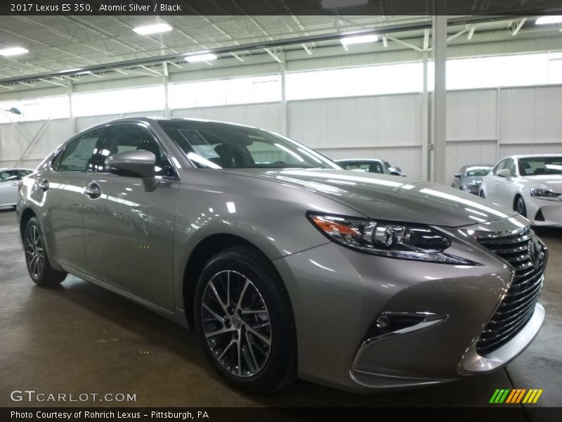 Atomic Silver / Black 2017 Lexus ES 350