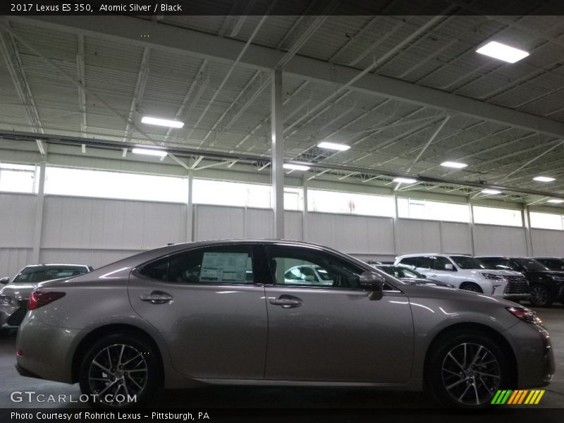 Atomic Silver / Black 2017 Lexus ES 350