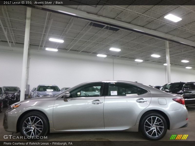 Atomic Silver / Black 2017 Lexus ES 350