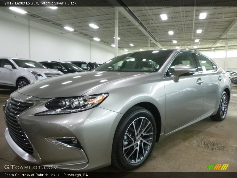 Atomic Silver / Black 2017 Lexus ES 350