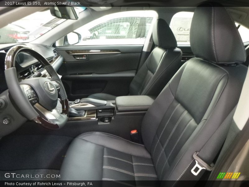 Atomic Silver / Black 2017 Lexus ES 350