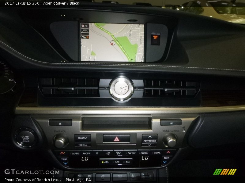 Atomic Silver / Black 2017 Lexus ES 350