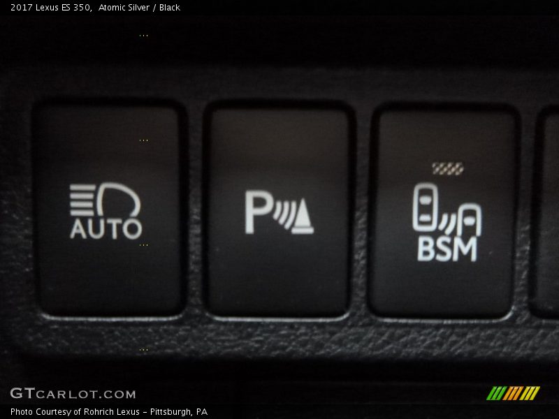 Atomic Silver / Black 2017 Lexus ES 350