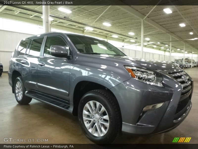 Nebula Gray Pearl / Black 2017 Lexus GX 460
