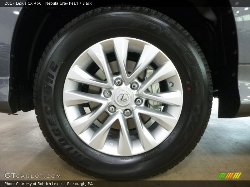 Nebula Gray Pearl / Black 2017 Lexus GX 460