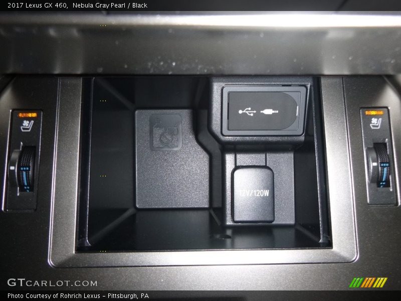 Nebula Gray Pearl / Black 2017 Lexus GX 460