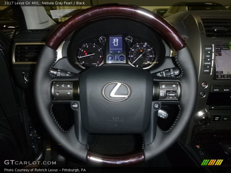 Nebula Gray Pearl / Black 2017 Lexus GX 460