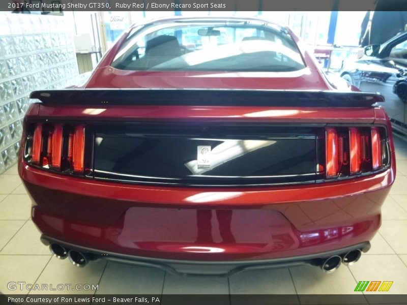 Ruby Red / Ebony Recaro Sport Seats 2017 Ford Mustang Shelby GT350