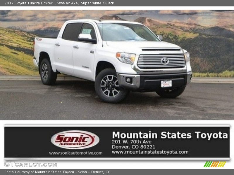 Super White / Black 2017 Toyota Tundra Limited CrewMax 4x4
