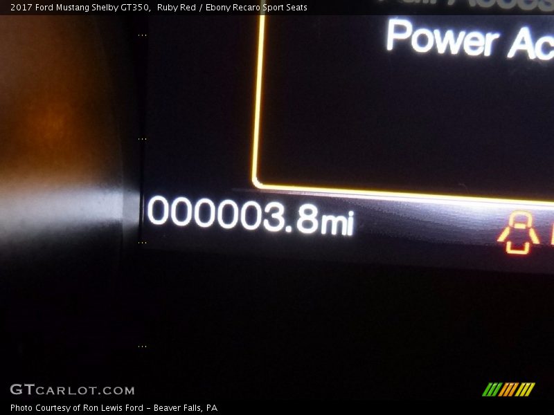 Ruby Red / Ebony Recaro Sport Seats 2017 Ford Mustang Shelby GT350