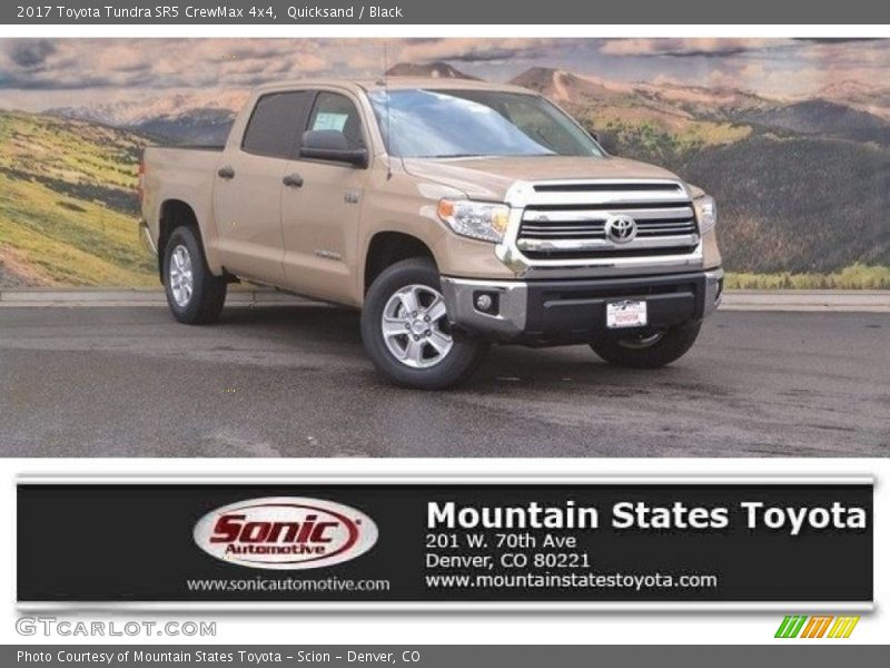 Quicksand / Black 2017 Toyota Tundra SR5 CrewMax 4x4