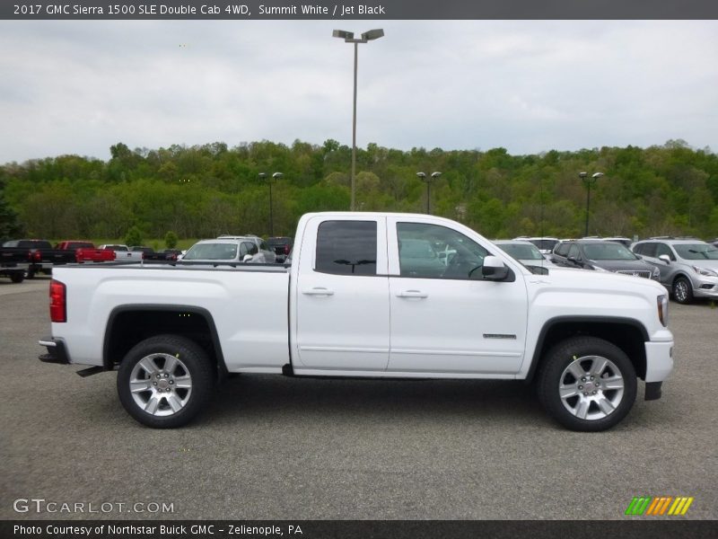 Summit White / Jet Black 2017 GMC Sierra 1500 SLE Double Cab 4WD
